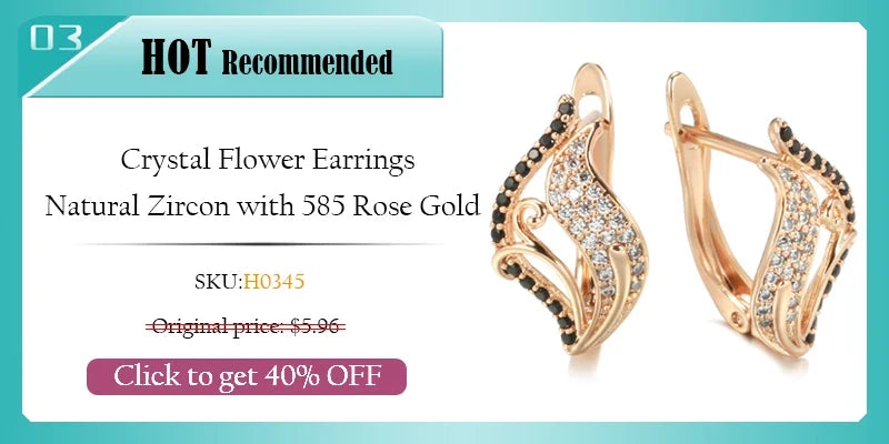 Kinel New 585 Rose Gold Long Earrings Trendy Natural Zircon Earrings Luxury Jewelry 2022 Gifts For Girls'Temperament Accessories