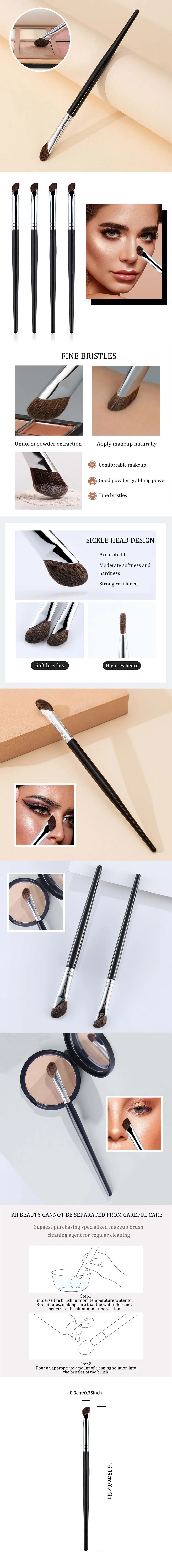 3D Nose Shadow Brush Facial Contour Makeup Brush Soft head blush Highlight Korean cosmetics female facial beauty tools.