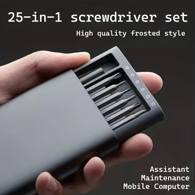 25 in 1 mini screwdriver set,flat head and cross shaped small screwdrivers, suitable for electronic products,Halloween,Christmas