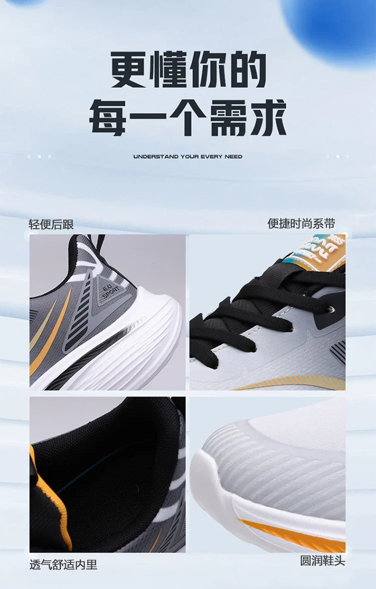 Men's Fashion Sneakers Breathable Comfortable Lightweight Walking Shoes Casual Sports Running Tennis Gym Training Shoes for Men