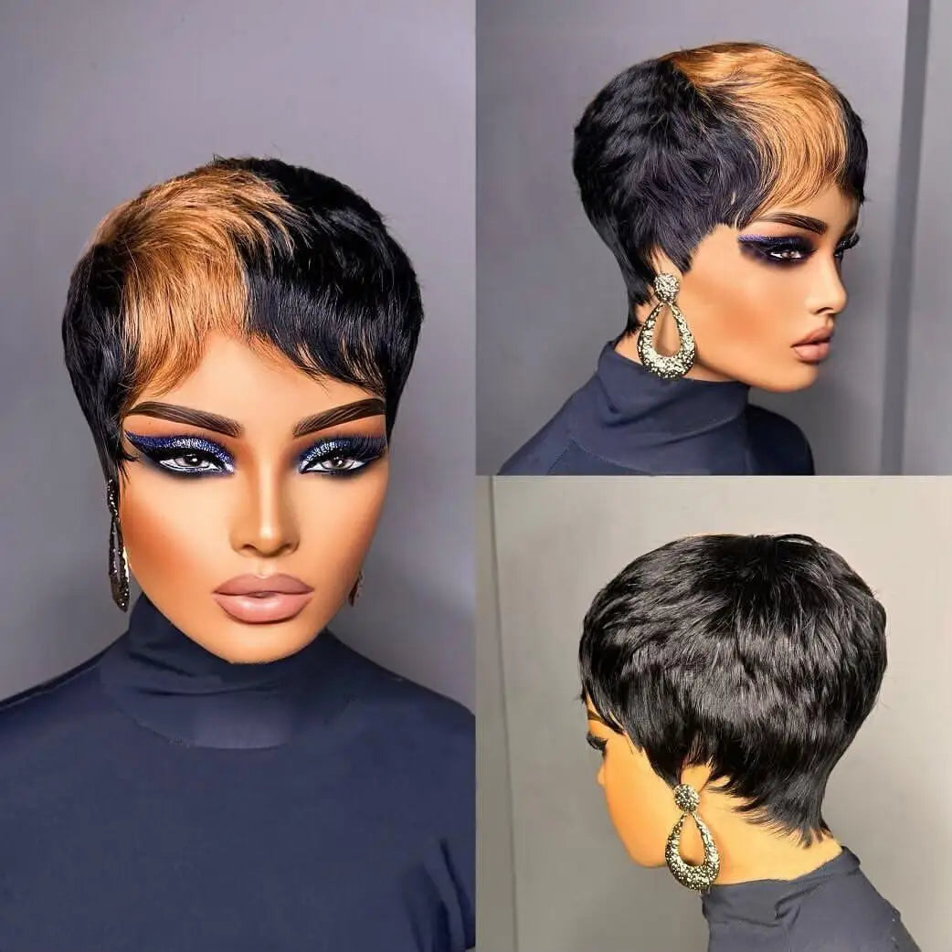 Luxury 26 Inch Kinky Straight Headband Human Hair Wig | Glueless Machine Made Natural Look Wig