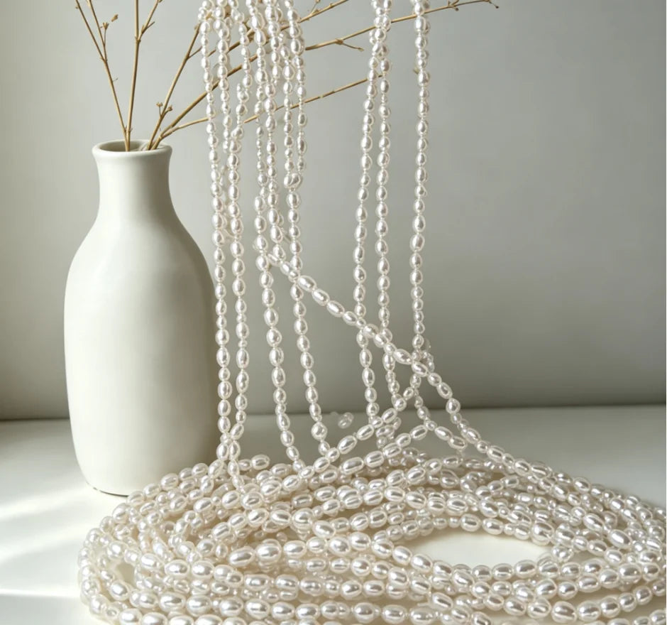 4.5 to 5.5 mm Irregular Baroque Imitation Pearl Semi-Finished Beads for Making Jewelry, DIY Necklacecklace Bracelet Accessories
