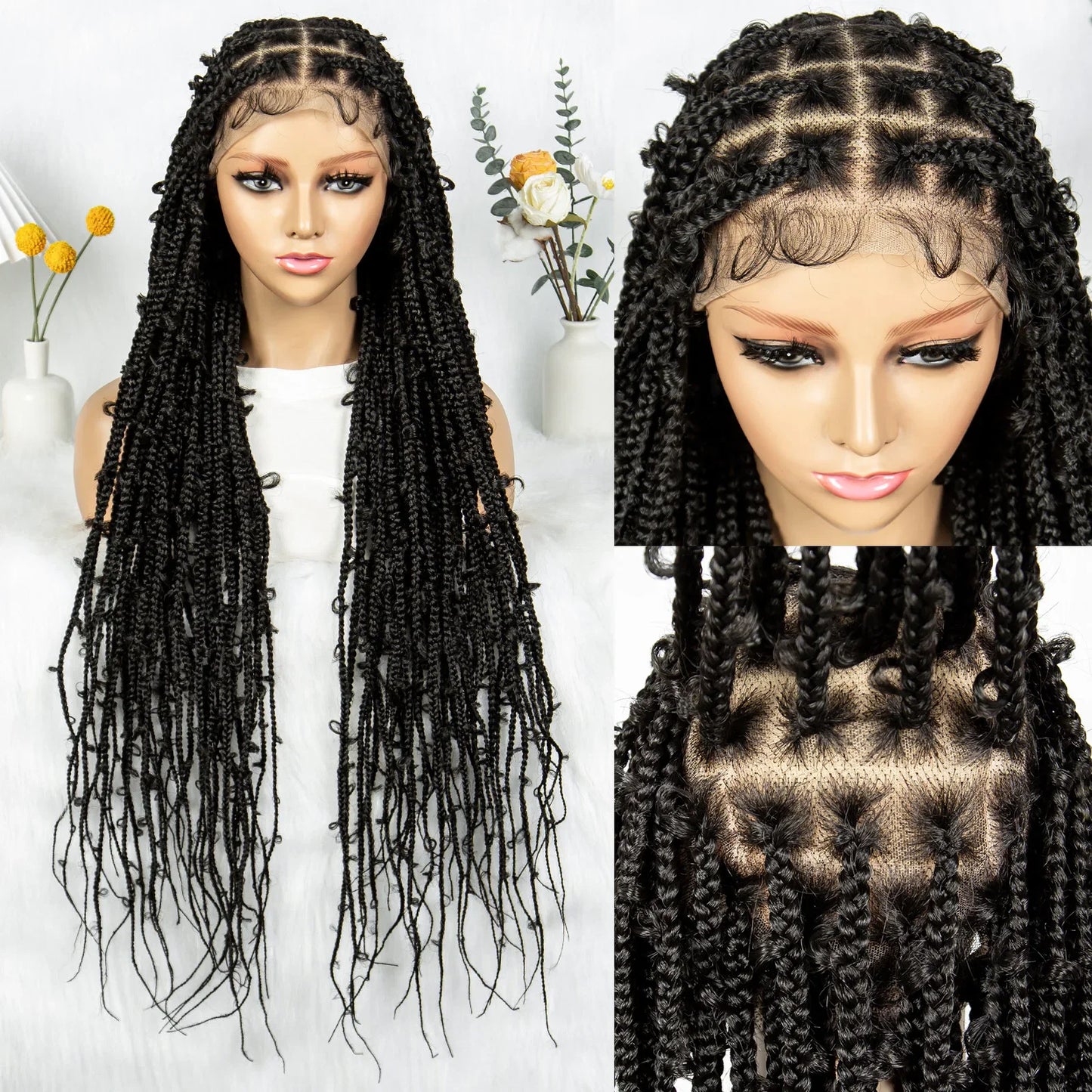 KIMA 34" Long Goddess Knotless Butterfly Braids Wig | Full Lace