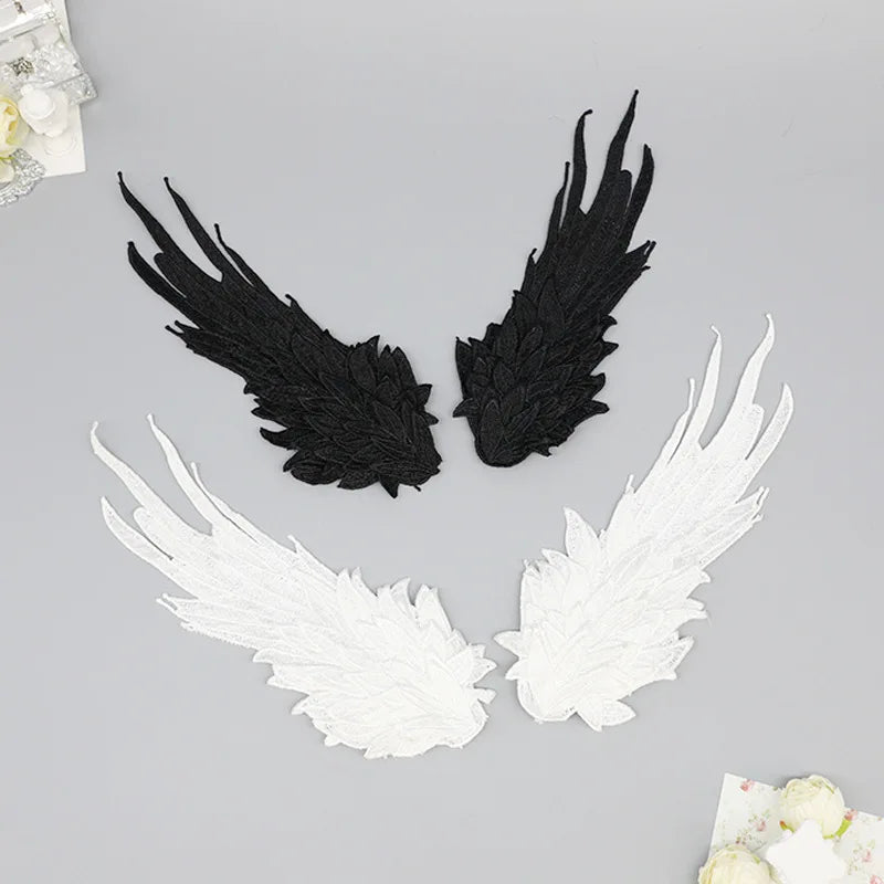 Lolita Feather Angel Wings Hair Clip Barrette Angel Wing Hairpin Lolita Anime Cosplay Hair Accessories Halloween Party Headwear