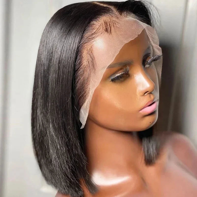 Ginger Short Bob Wig | Straight Human Hair T-Part Lace Front