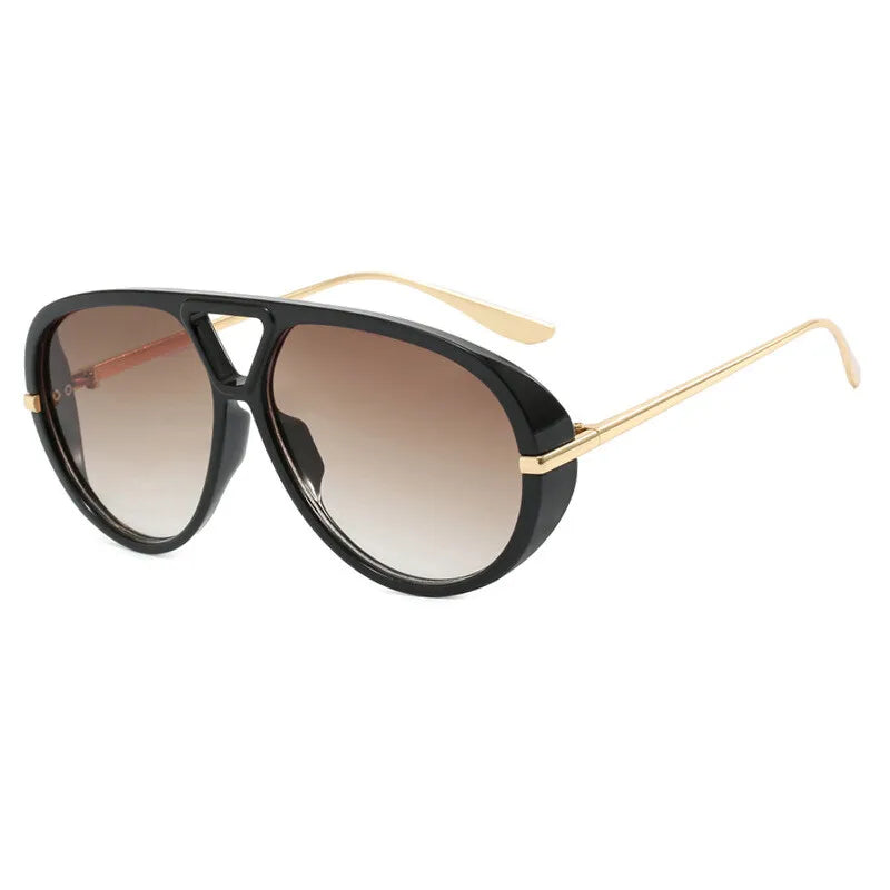 Oversized Women Sunglasses Fashion Large Size Yellow Lens Sun Glasses designer luxury 2024 UV Protection #300864
