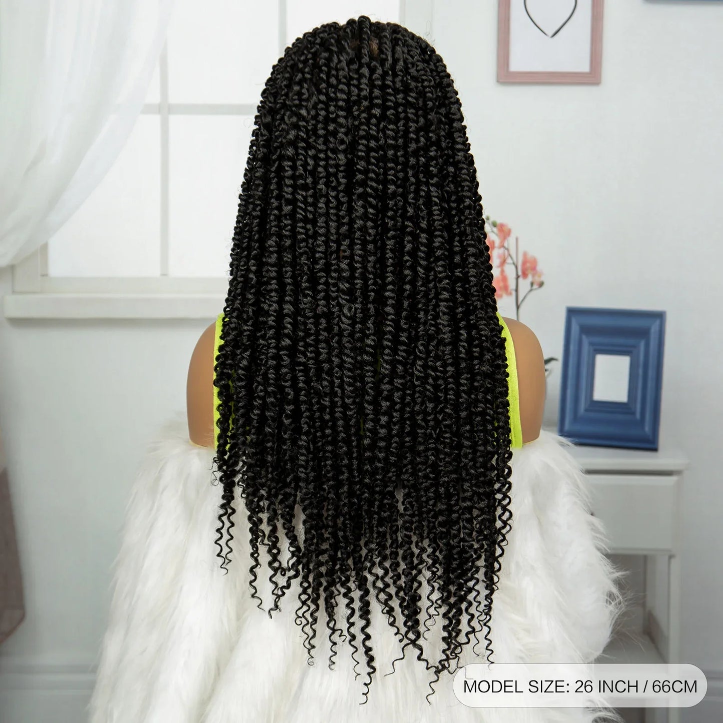 Burgundy Knotless Twist Dreadlocks Lace Front Wig | Crochet Braids | Full Lace | Black Women