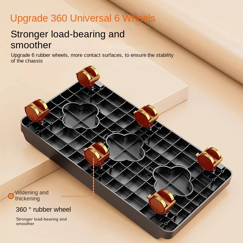 Double Layer PC Tower Stand, Mobile CPU Case Base with Universal Wheels, Heightening Storage Support Bracket for Computer Host