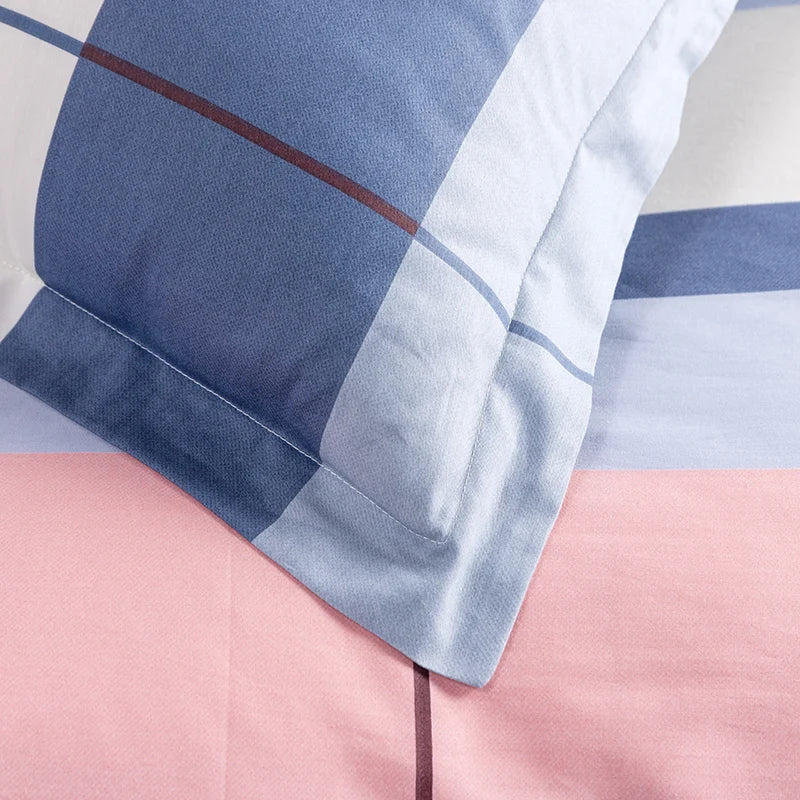 3PC 100% Cotton Duvet Cover Set Printing Bedding Set Cotton Soft Skin Friendly 1 Quilt Cover 2 Pillowcase