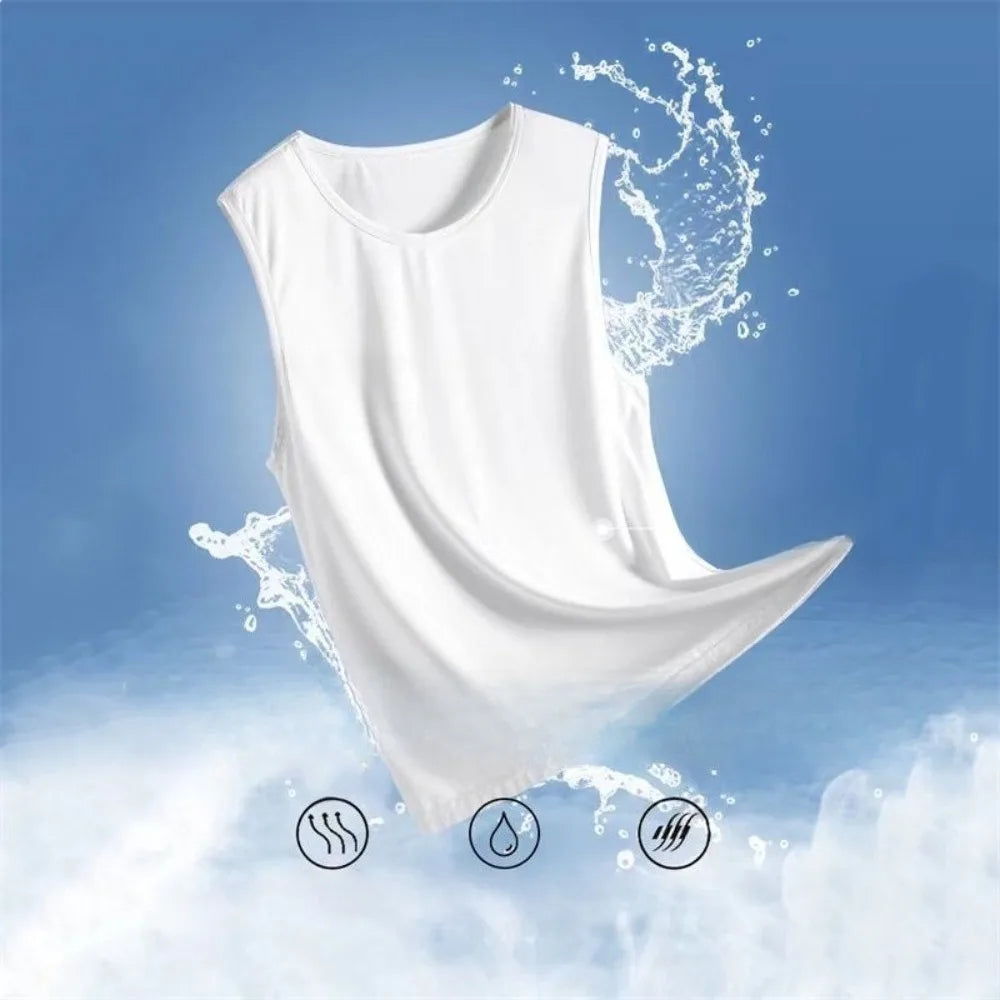 Men's mesh-backed sports vest - Lightweight summer sleeveless T-shirt - Casual and fashionable