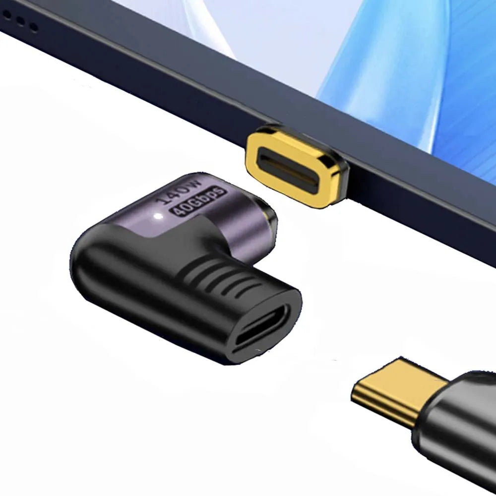 NNBILI 140W USB4.0 40Gbps Thunderbolt3 Magnetic Type-C TO USBC Fast Charge Magnet Converter Cable 8K@60Hz OTG USB Type C Adapter