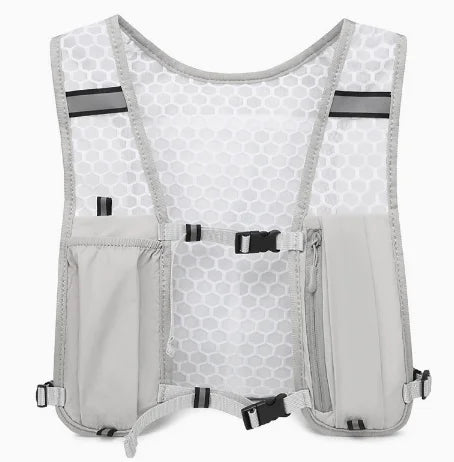Reflective Lightweight Running Vest for Biking & Sports with Hydration Chest Pack Phone Storage Pocket Outdoor Gear