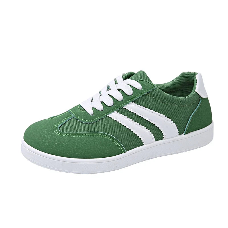 Women Tennis Sneakers Flats Ladies Fashion Mixed Colors Lace-up Vulcanized Shoes Spring Autumn Woman Outdoor Trainers Footwear