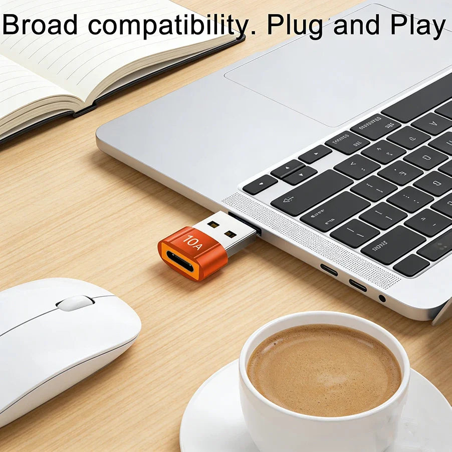 Small USB A to USB C Charging Adapters USB to USB C Adapter, Easy Connecting for Cameras and Headphones Accessory
