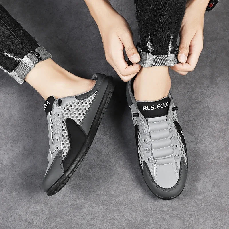 Men's Fashion Soft-soled Half Slippers Summer Men Trendy Bottom Casual Shoes Soft Sole Sneakers Zapatos De Hombre Plus Size 48