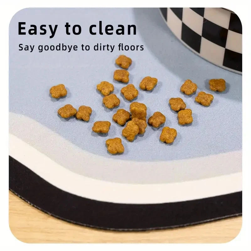  Custom Pet Feeding Mat Cute Shape Dog Diatom Mud Floor Mat Non-Slip Waterproof Home Decoration Dog Feeding Pad