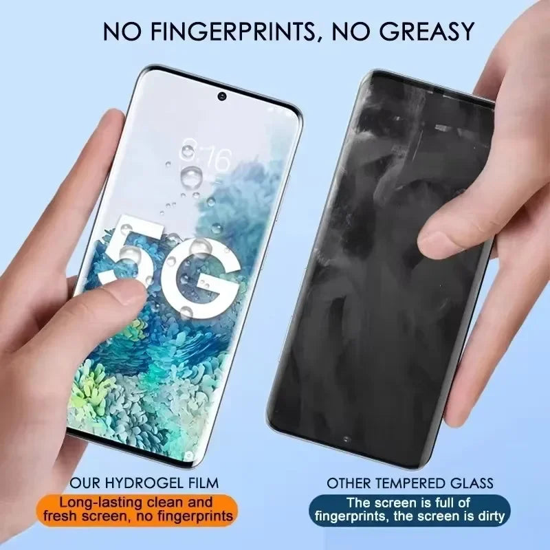 5Pcs Hydrogel Film for Samsung Galaxy S21 S22 S20 S23 S24 Ultra S10 S9 S8 Plus FE Screen Protector for Samsung Note 20 10 9 Plus