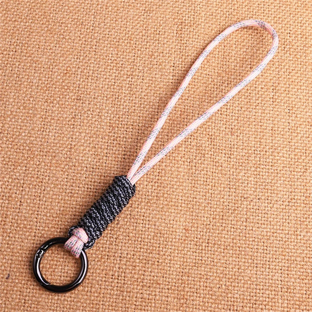 Outdoor Paracord Lanyard Survival Keychain for Men Women Handwoven Backpack Car Keyring Camping Hiking EDC Jewelry Accessories