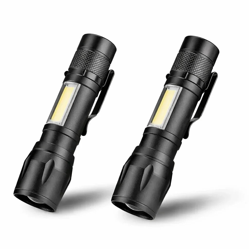 Ultra Bright P50 LED Flashlight Tactical EDC Zoomable Handheld Torch Emergency Spotlight  14500 18650 Battery