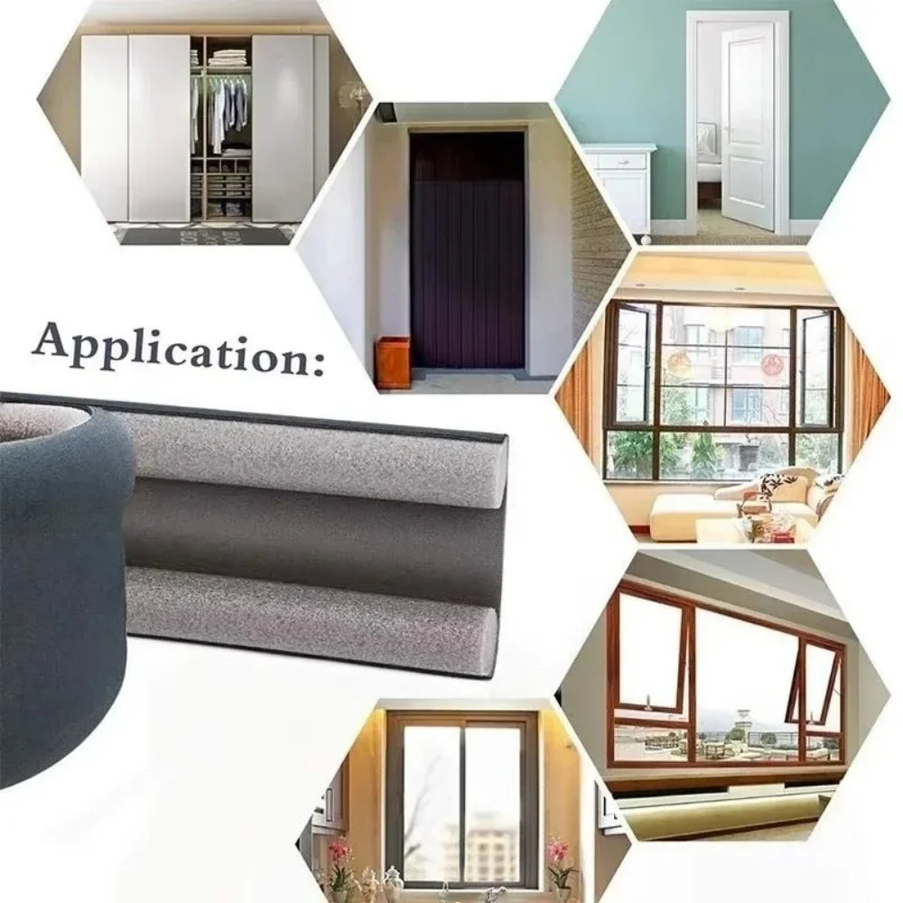 Door Bottom Door Seam Sealing Strip Under the Door Thickened Sound Insulation Bug Proof Windproof Dust Household Door Bedroom