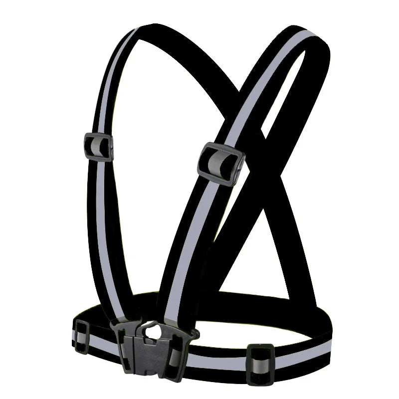 Outdoor Adjustable Safety Vests Night Walking Highlight Reflective Vest Lightweight Biking Safety Straps Running Jackets