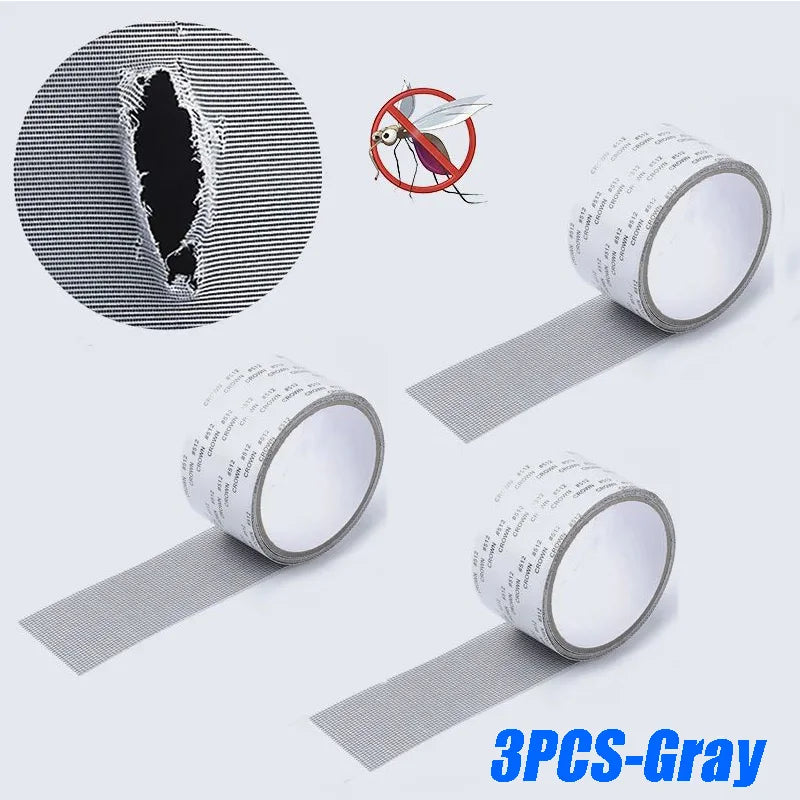 Mosquito Net Windows Anti-Mosquito Mesh Easy-to-Apply Waterproof Window Screen Repair Tape Self-Adhesive Mesh Patch