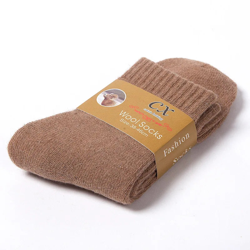 2026 New Winter Super Thicker Warm Socks Wool Male Men Women Socks Solid Socks Merino Wool Socks Against Cold Snow Terry Socks