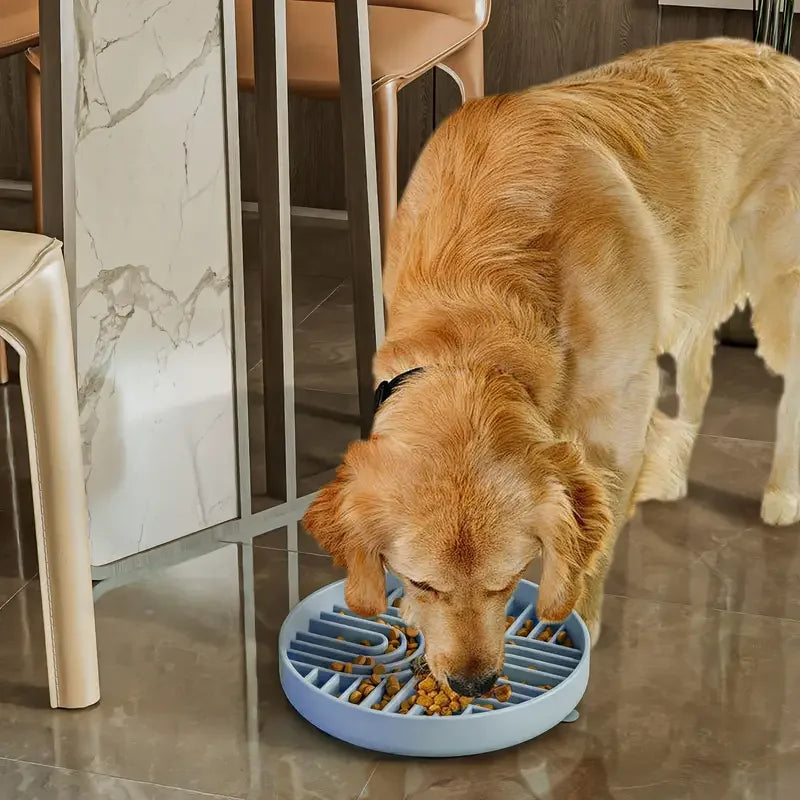 Silicone Dog Bowl Slow Feeder with Suction Cup Slow Feeding Pad Dog Licking Pad Anxiety-relieving Utensils Pet Supplies Bowls