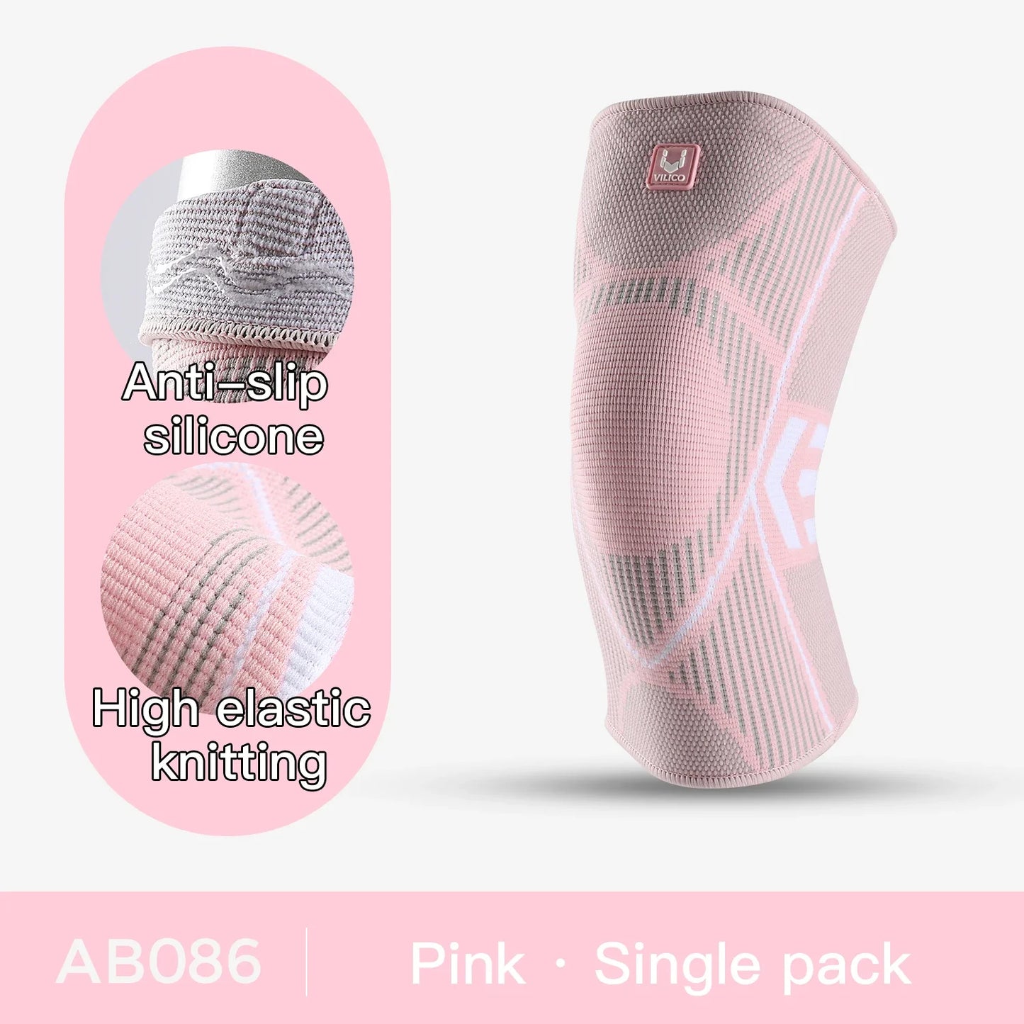 1 Pc Elastic Breathable Compression Knee Support Sleeve for Basketball Running Cycling