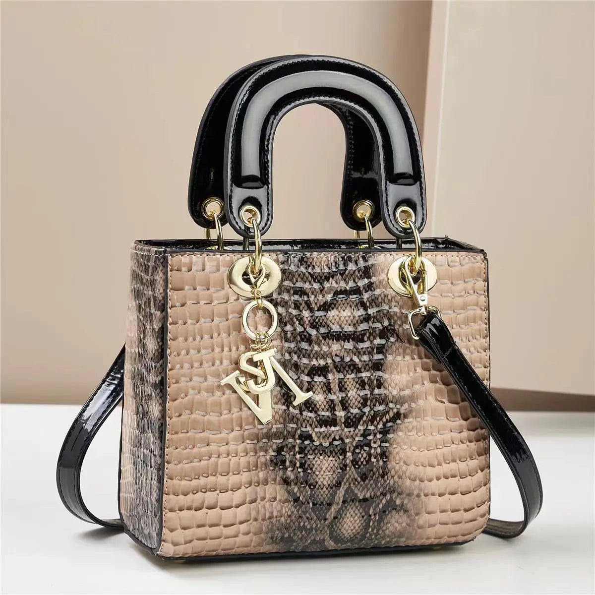 Fashion Brand Designer Women's Handbag | New Crocodile Pattern Daifei Bag (Classic Versatile Shoulder & Commuter Crossbody Bag)
