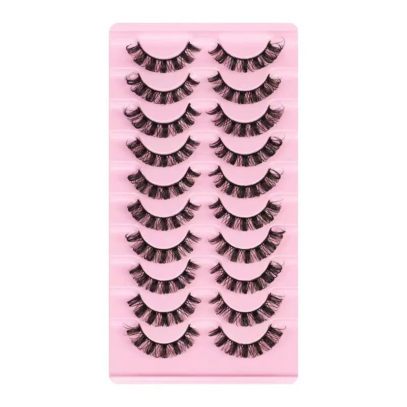 Faux mink eyelashes natural 3d mink lashes makeup volume false eyelashes in bulk cilio H13 E-08