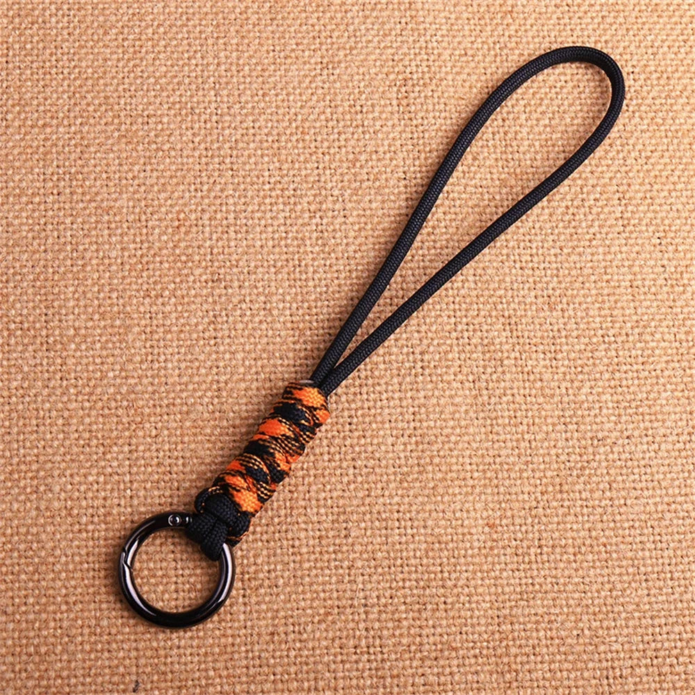 Outdoor Paracord Lanyard Survival Keychain for Men Women Handwoven Backpack Car Keyring Camping Hiking EDC Jewelry Accessories
