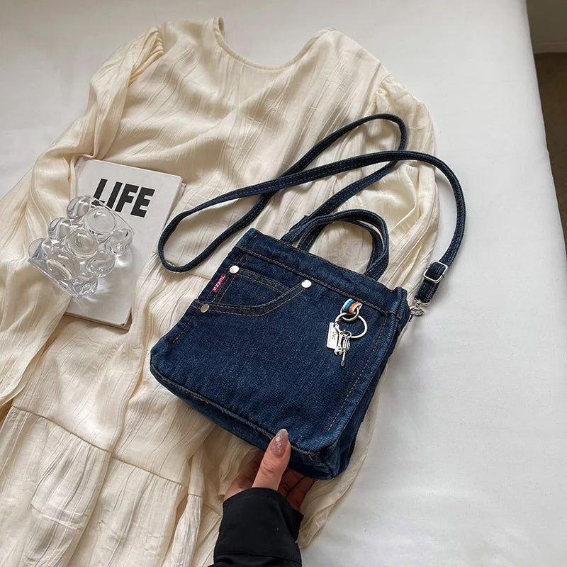 Women's Box Crossbody and Shoulder Handbag | Polyester, Adjustable Strap