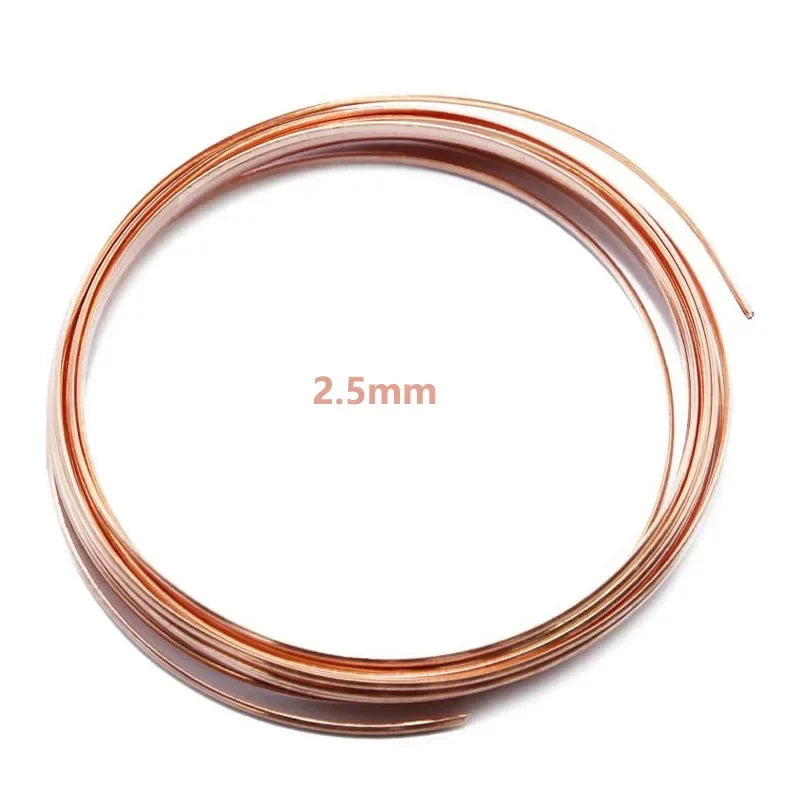 1-10M Bare Copper Wire Copper Wire T2 Copper Coil Conductive Copper Wire,  Bare Line Diameter 0.1/0.15/0.2/0.3/0.4/0.5-5mm