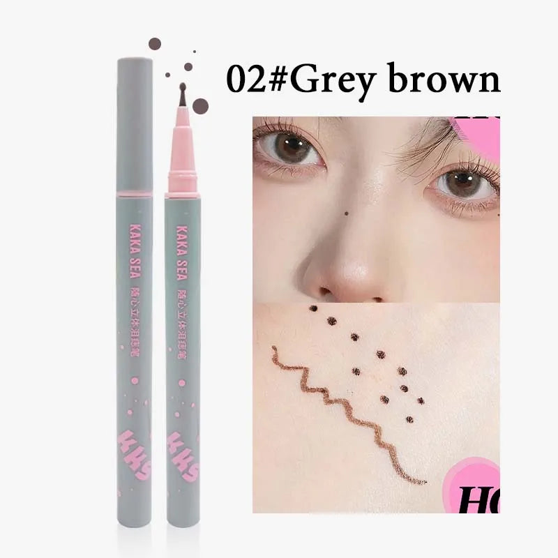 Realistic Natural Freckle Pen Fast Drying Waterproof Lifelike Round Head Freckle Spot Stamp Lasting Non-fading Dot Mole Make Up