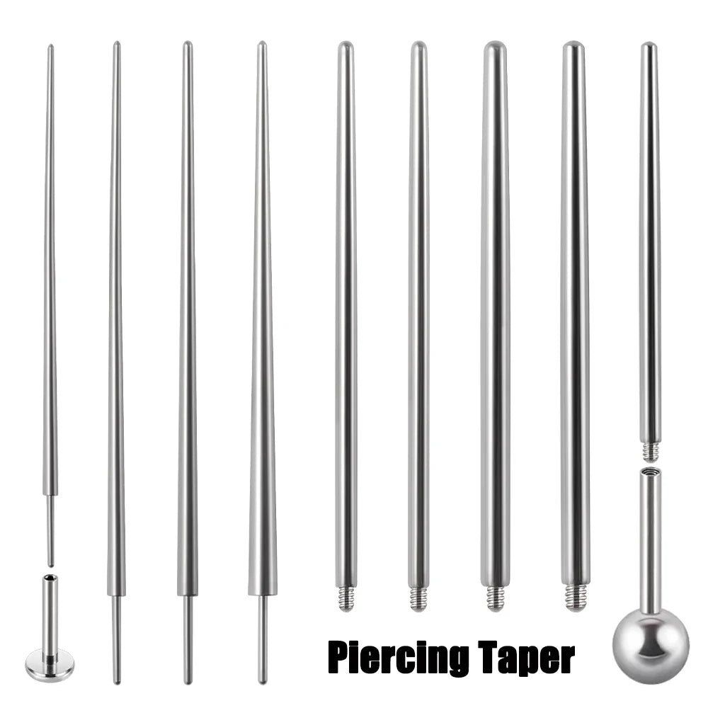 12pcs/Set Surgical Steel Silver Color Gold Plated Black Rainbow Ear Nose Eyebrow Labret Basic Piercing Jewelry Set 8mm