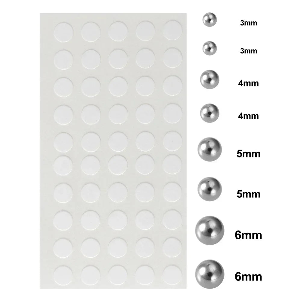 58pcs Non Piercing Lip Nails Sticker Selfadhesive Waterproof Reusable Fake Lip Nail Eyebrow Nose Ring Body Belly Button Jewelry
