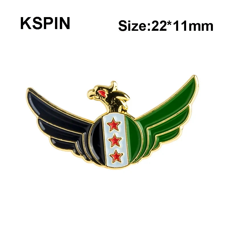 Syria Flag Badge Brooch Natinal Lapel Pins Flag Lapel Pins Country Flag Badge