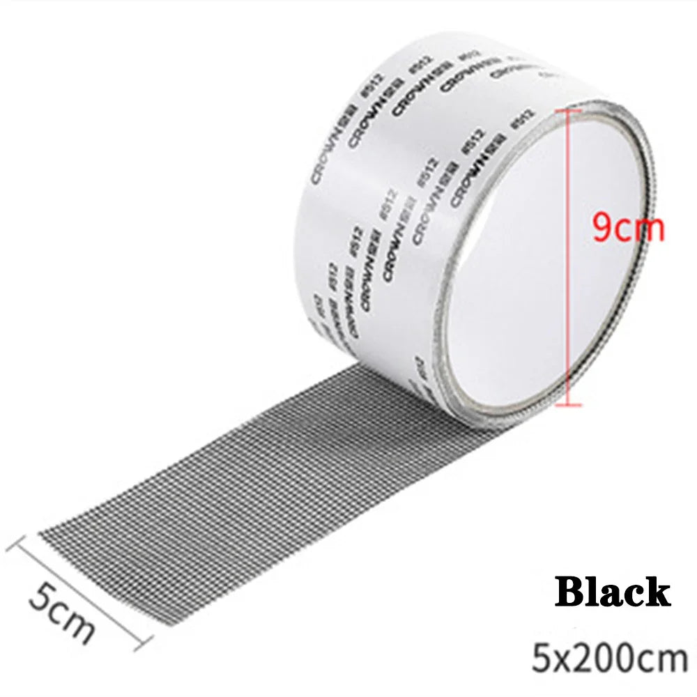 Mosquito Net Windows Anti-Mosquito Mesh Easy-to-Apply Waterproof Window Screen Repair Tape Self-Adhesive Mesh Patch