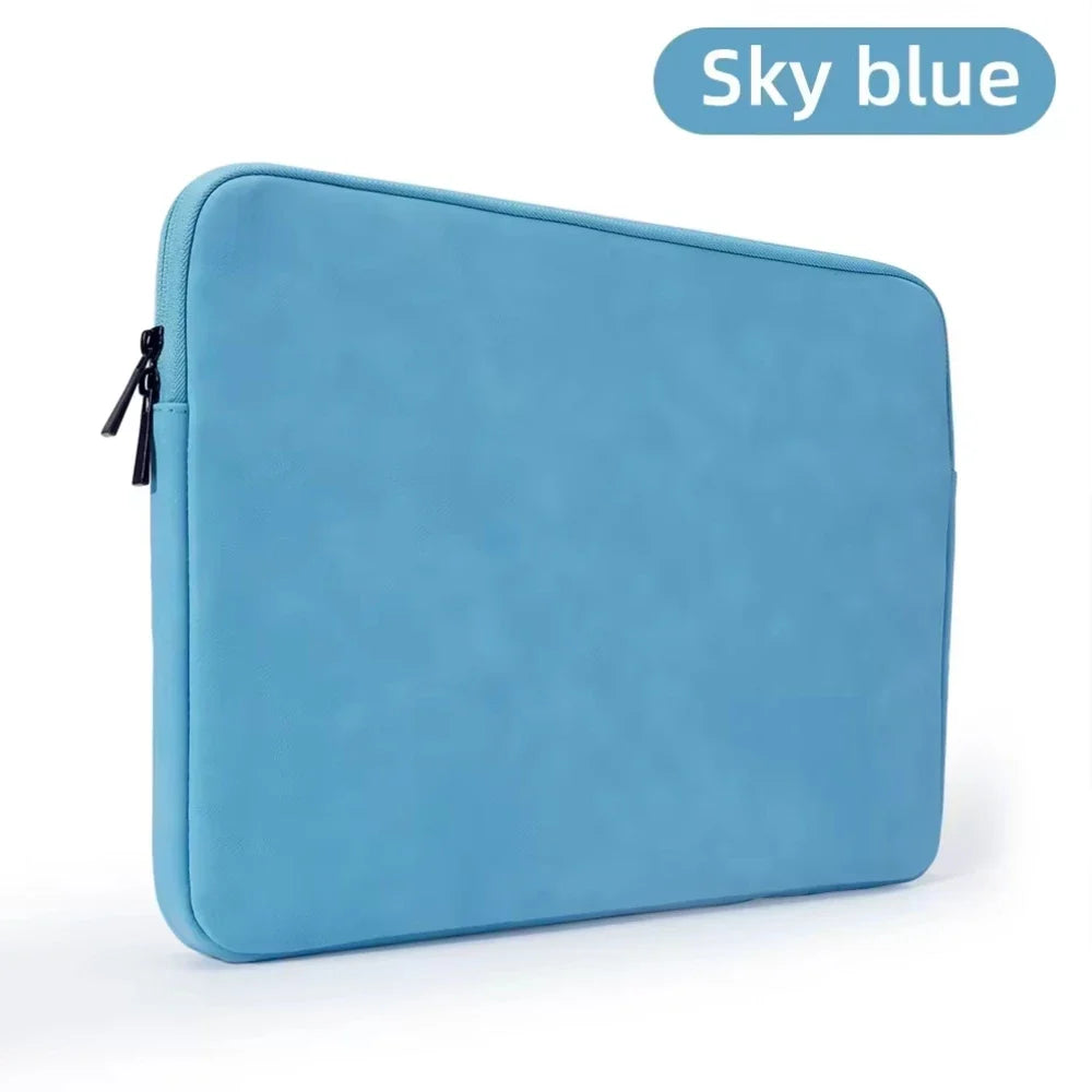 PU sheepskin leather fabric Waterproof Leather 9.7-15.6 inch Tablet PC Carrying Case Protective  Notebook Shockproof Cover