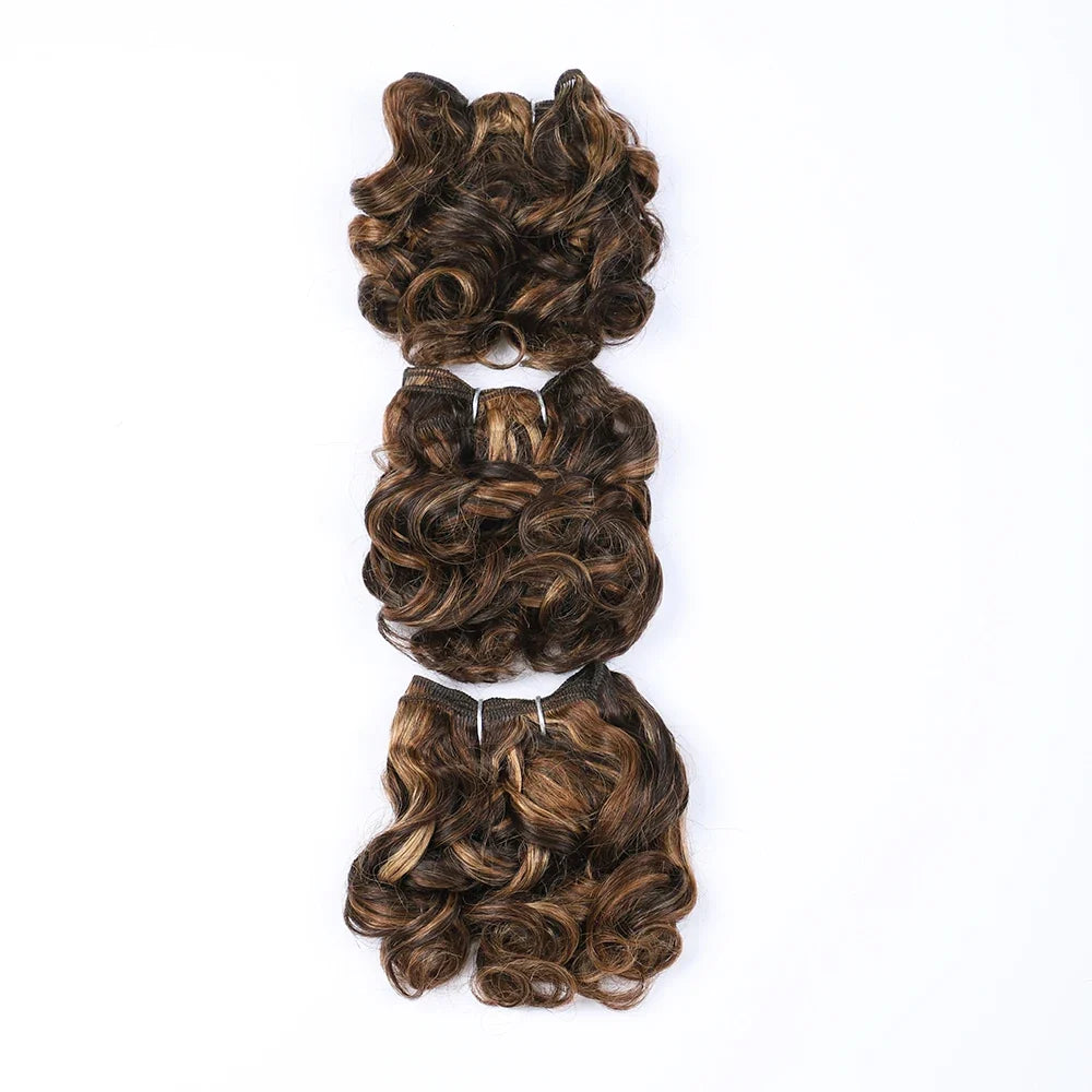 Brazilian Jerry Curly Human Hair Bundles | Natural Romance Curl Remy Weave (100g)