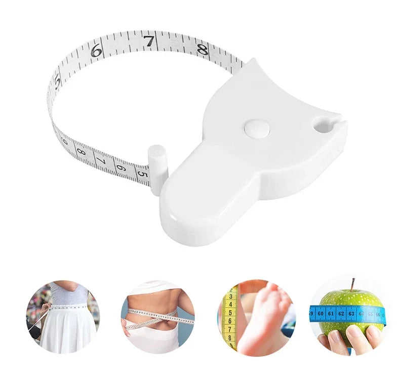 Portable Fitness Telescopic Health Tape Measure With Handle Torch Y-shaped Tape Measure Waist Circumference Tape Measure