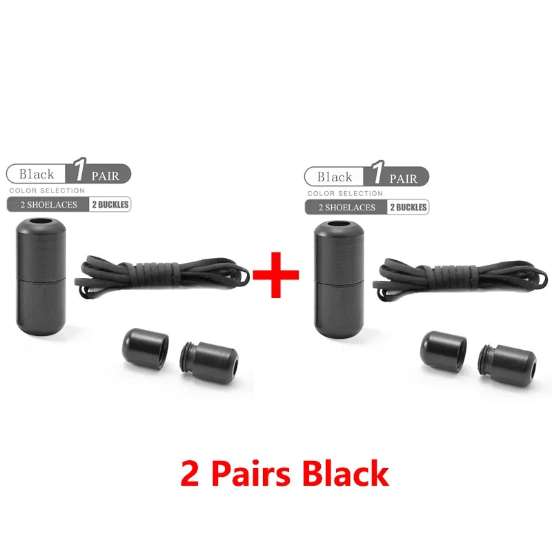 Elastic No Tie Shoelaces Semicircle Shoe Laces For Kids and Adult Sneakers Shoelace Quick Lazy Metal Lock Laces Shoe Strings