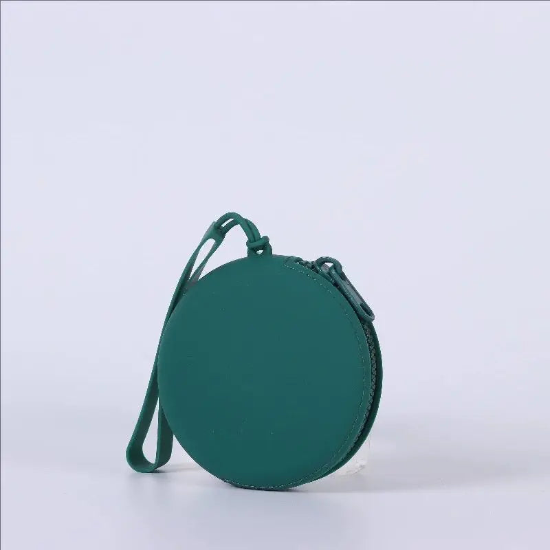 1Pc Silicone Pet Treat Pouch Portable Travel Training Bag Round Silicone Snack Bag for Dogs and Cats Pet Accessories