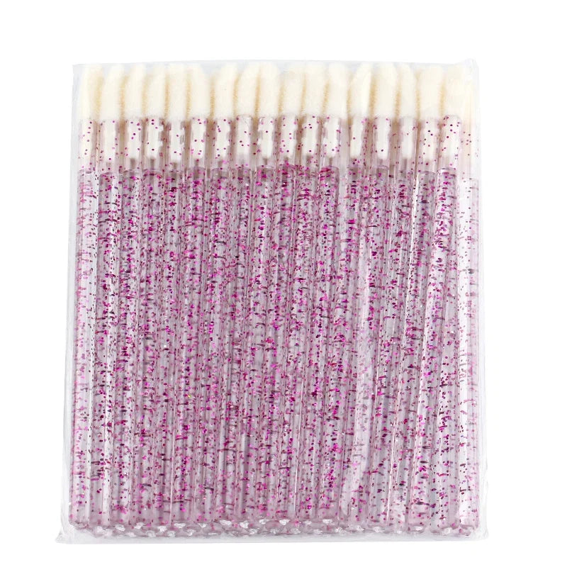 Lanjinglin 5/50 Pcs Lip Brush Reusable Makeup Brushes Lipstick Applicator Wands Eyelashes Extension Tool Beauty Accessories