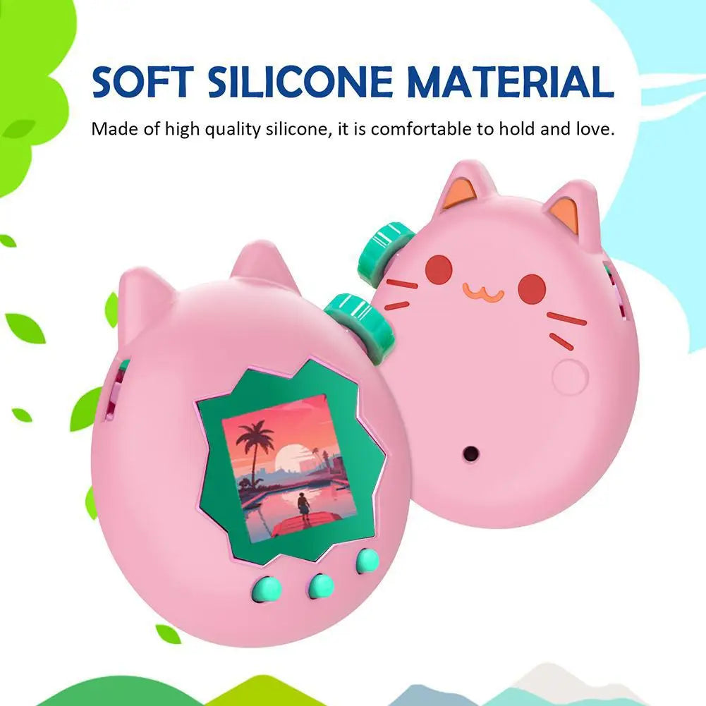 For Tamagotchi Paradise Silicone Full Cover Case Non-Slip Liquid Silicone Cute Protective Cover Soft Shell Game Accessories