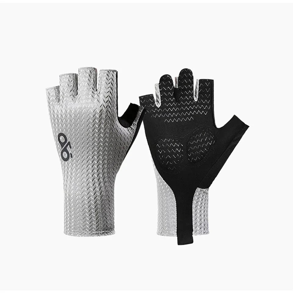 GTUBIKE Summer Breathable Half Finger Cycling Gloves Ultralight Road Bike Gloves Anti-Slip Silicone Pad Cooling Sport Gear