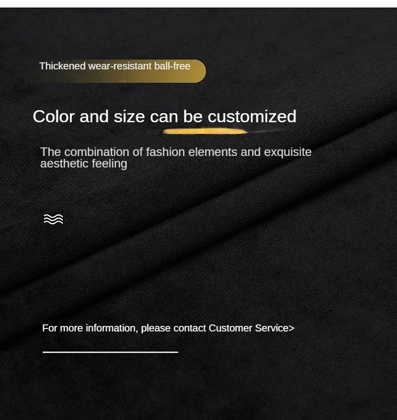 Velvet Fabric By The Meter for Tablecloth Diy Sofa Covers Curtains Sewing Thickened Soft Cloth Plain Black White Winter Textile