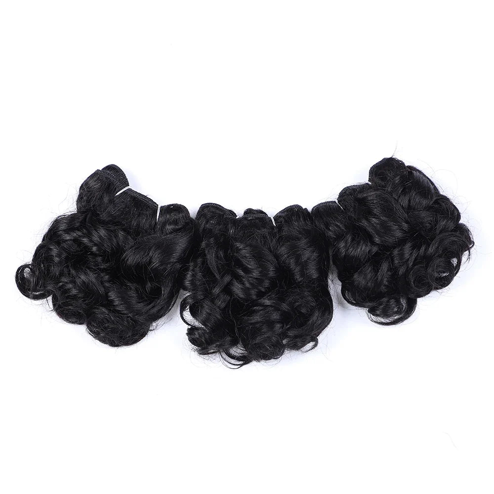 Brazilian Jerry Curly Human Hair Bundles | Natural Romance Curl Remy Weave (100g)