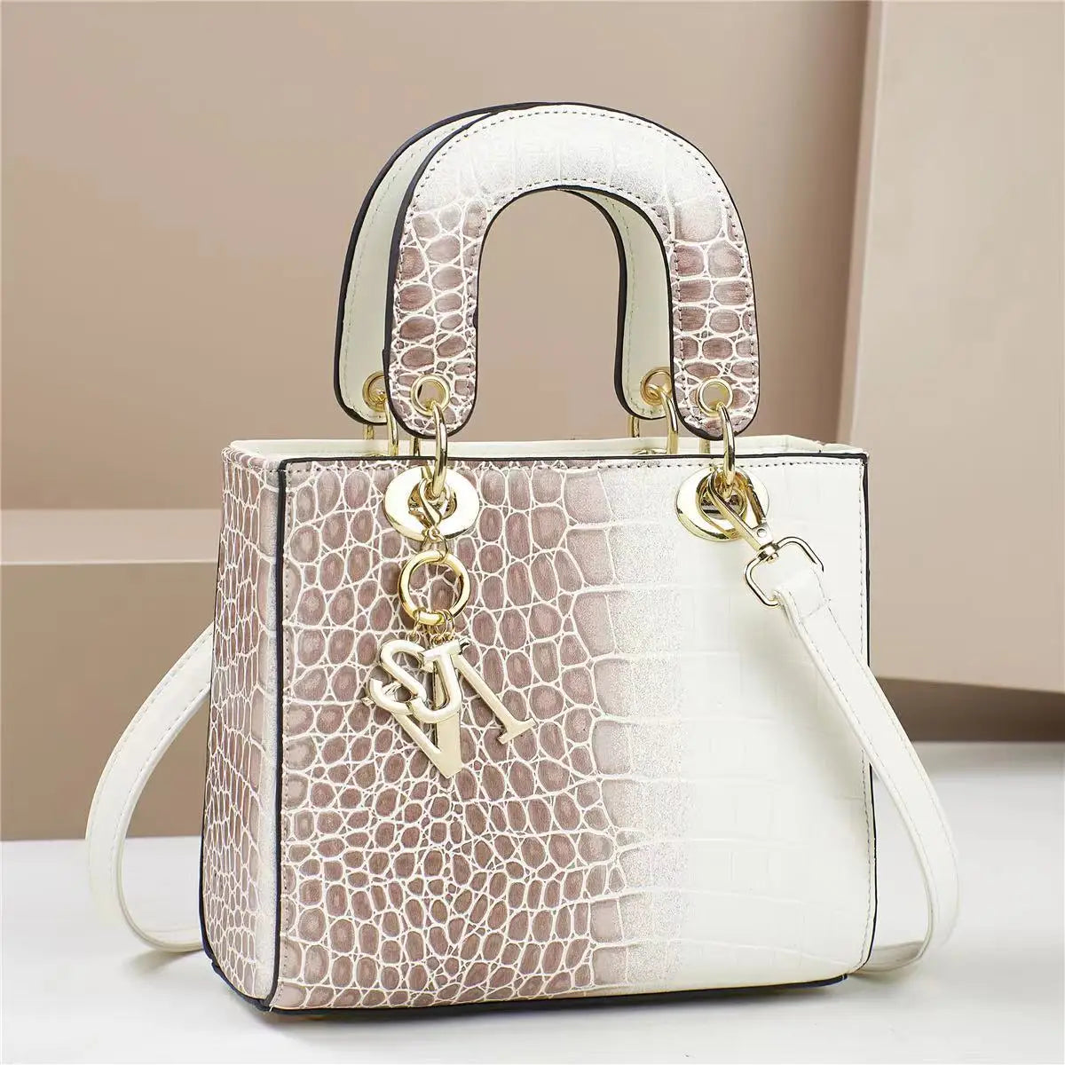 Fashion Brand Designer Women's Handbag | New Crocodile Pattern Daifei Bag (Classic Versatile Shoulder & Commuter Crossbody Bag)